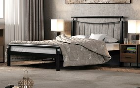 Κρεβάτι Χάρις για στρώμα 160χ200 υπέρδιπλο με επιλογή χρώματος