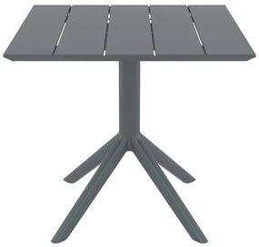 PARIS DARK GREY 80X80X74εκ. ΤΡΑΠΕΖΙ ΠΟΛ/ΝΙΟΥ 80X80X74εκ.
