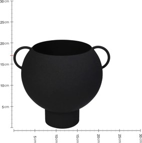 Κασπώ ArteLibre Μαύρο Μέταλλο 19.5x17.5x17cm