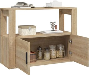 vidaXL Ντουλάπι Sonoma Δρυς 80x30x60 εκ. από Επεξεργασμένο Ξύλο