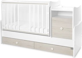 BED TREND PLUS NEW 70/160 WHITE/LIGHT OAK