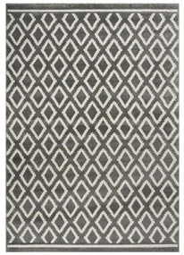 Beauty Home Χαλί Vibe Art 9576 133x190 Grey White Γκρι Λευκό