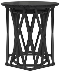 vidaXL Τραπεζάκι σαλονιού 2 pcs Μαύρη δρυς 50 x 50 x 50 cm