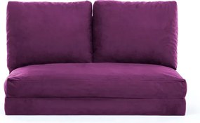 Διθέσιος Καναπές Κρεβάτι Μοβ TAIDA 68x120x62