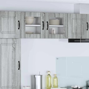 vidaXL Ραφιέρα τοίχου LUCCA 2 τμχ. Γκρι Sonoma Επεξεργασμένο Ξύλο