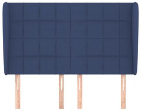 vidaXL Κεφαλάρι με Πτερύγια Μπλε 147x23x118/128 εκ. Υφασμάτινο