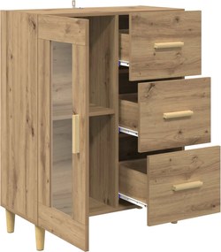 vidaXL Πλαϊνό γραφείο με συρτάρι Artisan Oak 69,5 x 34 x 90 εκ.