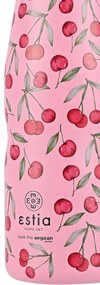 Μπουκάλι Θερμός Travel Flask Save The Aegean Cherry Rose 500ml - Estia