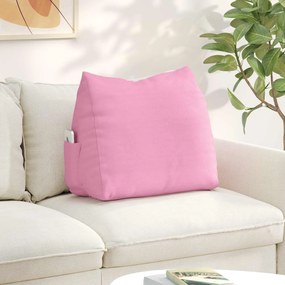 vidaXL Μαξιλάρι Πλάτης Ροζ 60 x 20 x 50 εκ. ύφασμα