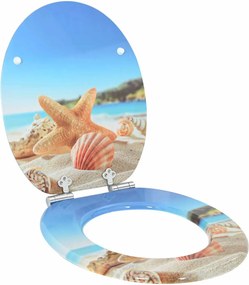 vidaXL Μαλακή κλειστή λεκάνη 2 τεμ. Θαλάσσια Κατασκευή 44 x 38 εκ.