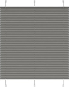 vidaXL Πλισέ περσίδα Ανθρακί 115x150 cm Πλάτος υφάσματος 114,4 cm
