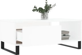 vidaXL Τραπεζάκι Σαλονιού Λευκό 90 x 50 x 36,5 εκ. Επεξεργασμένο Ξύλο