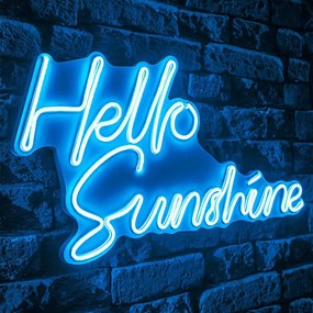 Διακοσμητικό Φωτιστικό Τοίχου Hello Sunshine 395NGR2450 62x2x32cm Led 240lm 36W 7500K Blue Wallity