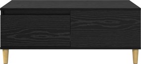 vidaXL Τραπεζάκι σαλονιού Μαύρη Οξυά 90 x 50 x 35 cm