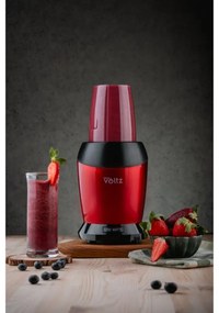 Nutri Blender Oliver Voltz OV51162DR, 1200 W, 2 φλιτζάνια, BPA Free, 1L/800 ml, θρυμματισμός πάγου, κόκκινο