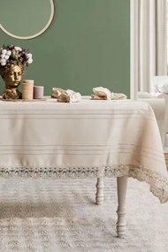 Stewehome Σετ τραπεζομάντηλου με ράνερ και δαχτυλίδια πετσετών από πολυεστέρα 160x220 cm