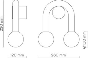 Απλίκα Τοίχου Rigoberta Wall Direct Super Curved Λευκό