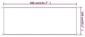 Τέντα Κάθετη Μπλε 140 x 360 εκ. από Ύφασμα Oxford - Μπλε