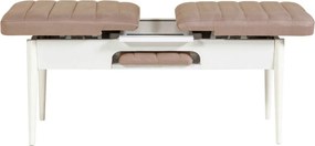 Ταμπουρέ Λευκό / Πέτρα VINA 110x40x46