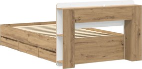 vidaXL Καλάθι με αποθήκη και κεφαλάρι Artisan Δρυς 80 x 200 cm