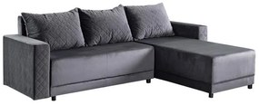 Γωνιακός Καναπές - Κρεβάτι LOTOS Γκρί 237x168x80εκ. 237x168x80 εκ.