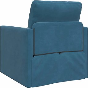 vidaXL Κρεβάτι καναπές 60cm Μπλε Βελούδο