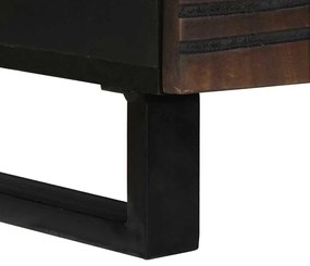 vidaXL Τραπεζάκι σαλονιού with Drawer Καφέ και Μαύρο 80 x 54 x 40 εκ