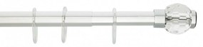Βραχίονας Μπάνιου Ίσιος Φ25 Νο 1220 Crystal Clear Grekon 75-125cm Aluminium