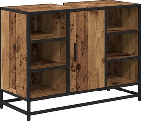 vidaXL Ντουλάπι Μπάνιου Παλιό Ξύλο 80 x 33 x 60 εκ Επεξεργασμένο Ξύλο