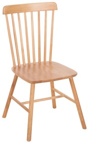 DINING CHAIR LUCIEN  BEECH WOOD IN NATURAL WOOD COLOR 48x48x85,5Η cm