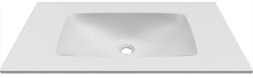 Νιπτήρας Ένθετος Επίπλου Deciso 120 BDDEC120WH 120,5x46x12cm White Karag Τεχνογρανίτης