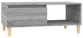 vidaXL Τραπεζάκι Σαλονιού Γκρι Sonoma 90x50x36,5εκ. Επεξεργασμένο Ξύλο