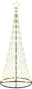 vidaXL LED Χριστουγεννιάτικο Δέντρο με βάση Θερμό λευκό 250 cm Μέταλλο