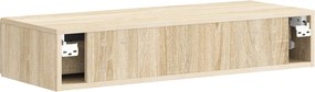 vidaXL Τραπεζάκι Τοίχου Sonoma Δρυς 87,5 x 34,5 x 17 εκ.