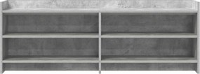 VidaXL Ντουλάπι TV 135 x 33 x 47 εκ. Γκρι Σκυροδέματος