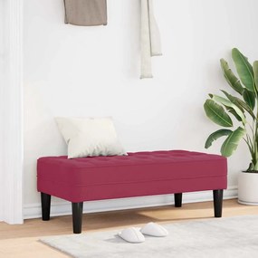 vidaXL Παγκάκι Βαθύ Κόκκινο 113x57x39 εκ. Βελούδο