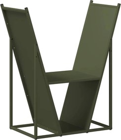vidaXL Ράφι Καυσόξυλων 69,5x35x81 εκ. Χάλυβας ψυχρής έλασης