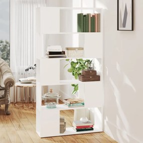 vidaXL Βιβλιοθήκη/Διαχωριστικό Χώρου Λευκό 80x24x155 εκ. Μοριοσανίδα