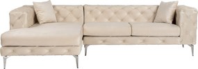 Corner Sofa Como Eco Left - Beige Beige