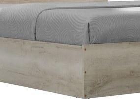 Κρεβάτι OLYMPUS pakoworld σε χρώμα castillo-toro 140x200εκ