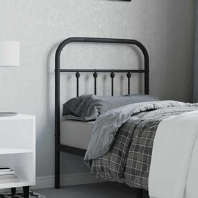 vidaXL Κεφαλάρι Μαύρο 75 εκ. Μεταλλικό