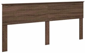 vidaXL Κεφαλάρι με κεφαλάρι Καφέ δρυς 200 cm Επεξεργασμένο ξύλο