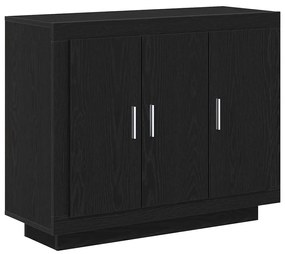 vidaXL Πλαϊνό γραφείο Μαύρο 92 x 35 x 75 εκ Επεξεργασμένο ξύλο