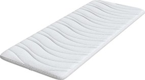 vidaXL Στρώμα επικάλυψης Λευκό 70 x 200 cm Υφασμα Πλεκτό