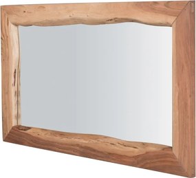 NATAL Καθρέπτης Ξύλο Ακακία Φυσικό   1τμχ