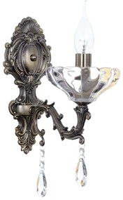 Φωτιστικό Τοίχου Elegant TNK854531W Bronze Crystal, Metal