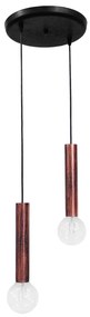 Φωτιστικό Οροφής Δίφωτο Heronia Minimal 34-0194 Copper