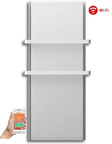 Radialight Icon 2B WiFi 750 Watt Λευκή - Ψηφιακή Πετσετοκρεμάστρα Μπάνιου