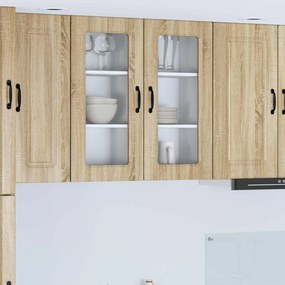 vidaXL Πάνελ πλυντηρίου πιάτων Kalmar 2 pcs Δρύς Sonoma