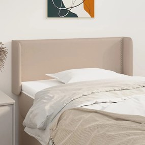 vidaXL Κεφαλάρι με Πτερύγια Καπουτσίνο 103x16x78/88εκ. Συνθετικό Δέρμα